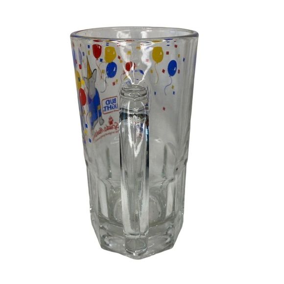 Vintage Spuds Mackenzie Beer Mug Bud Light Budweiser 8" Thick Glass Stein 1980s - Picture 4 of 7